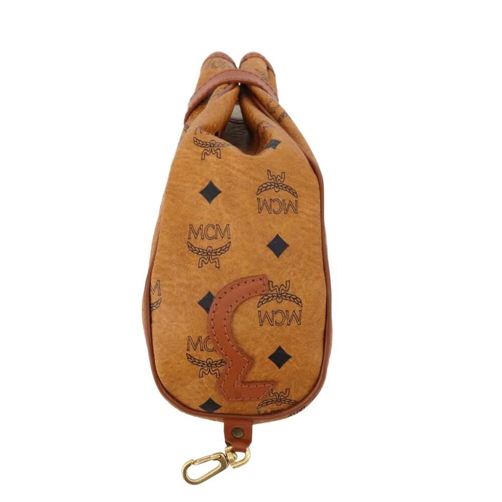 MCM Logogram Visetos Golf Club Headcover Brown Gold Pouch